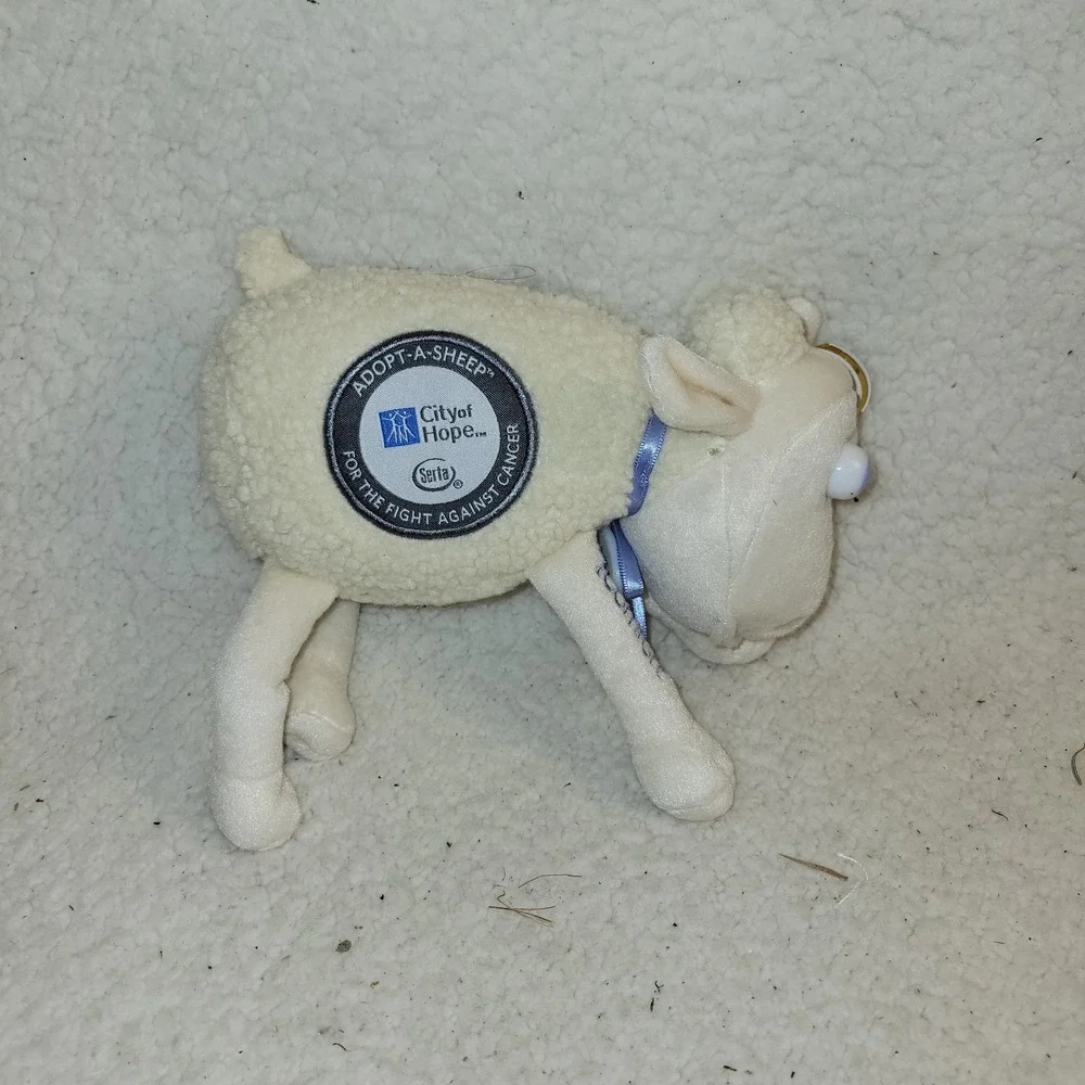Vintage 2000 Serta Adopt a Sheep #60 City of Hope Cancer Plush Stuffed Animal 8